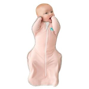 Love to Dream Pink and Gray Swaddle